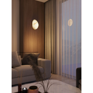Kinkiet dekoracyjny kamienny Nuvia LED 3000K 18cm MaxLight