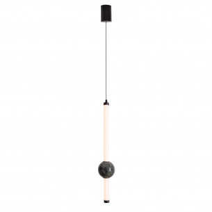 Lampa wisząca pionowa z kamieniem naturalnym Verdes LED 8cm MaxLight