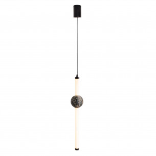 Lampa wisząca pionowa z kamieniem naturalnym Verdes II LED 8cm MaxLight