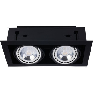 Oprawa podtynkowa podwójna Downlight 35,4cm czarna Nowodvorski