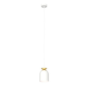 Lampa wisząca Target 11cm biało-złota Emibig
