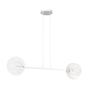 Lampa wisząca 2 punktowa modern Xotic biała Emibig