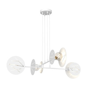 Lampa wisząca 4 punktowa modern Xotic biała Emibig