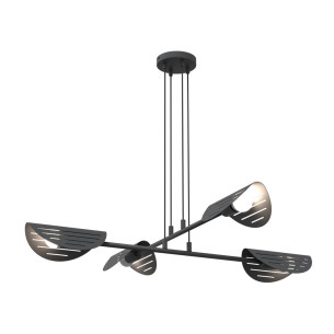 Lampa sufitowa ażurowa Saber IV czarna Emibig