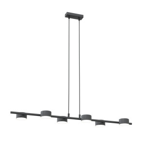 Lampa wisząca podłużna minimalistyczna Sora VI 100cm czarna Emibig
