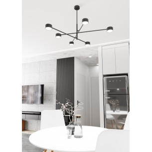 Lampa sufitowa 6 punktowa Natsu VI 84cm czarna Emibig