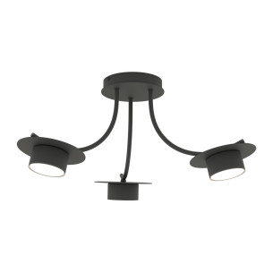 Lampa sufitowa 3 punktowa Enso 52cm czarna Emibig