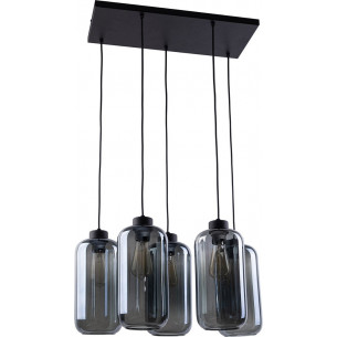 Marco V graphite glass pendant lamp TK Lighting