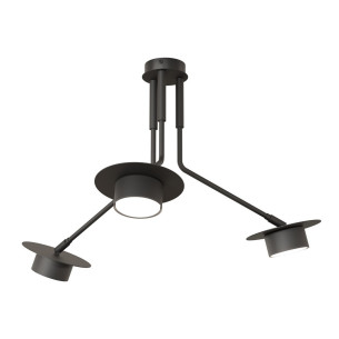 Lampa sufitowa na wysięgnikach Mizu III czarna Emibig