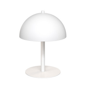 Lampa stołowa grzybek Mogu 18cm H24cm biała Emibig