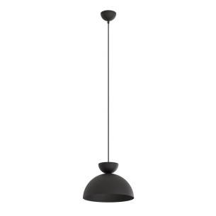 Lampa wisząca metalowa Lunaro 30cm czarna Emibig