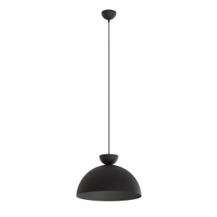 Lampa wisząca metalowa Lunaro 40cm czarna Emibig