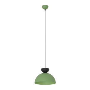 Lampa wisząca metalowa Lunaro 30cm zielony / czarny Emibig