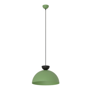 Lampa wisząca metalowa Lunaro 40cm zielony / czarny Emibig