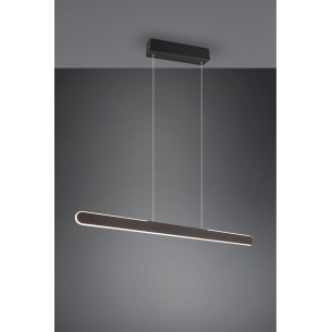 Lampa wisząca podłużna z regulacją światła Helios LED 100cm czarny mat Trio 2