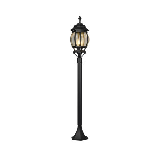 Lampa zewnętrzna stojąca Elvo 100cm czarny mat Trio
