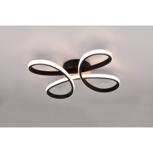 Plafon nowoczesny Fly LED 4000K 40cm czarny Trio
