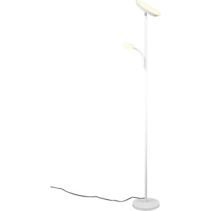 Lampa podłogowa z lampką do czytania Specter LED 178cm biała Reality