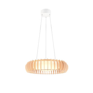 Lampa wisząca ze sklejki z pilotem Monte 60cm LED Reality