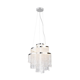 Żyrandol kryształowy wiszący Pomp LED 2700-6500K 38cm Reality