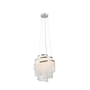 Żyrandol kryształowy wiszący Pomp LED 2700-6500K 48cm Reality