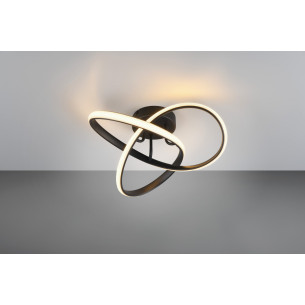 Plafon nowoczesny Meo LED 3000K 40cm czarny mat Reality