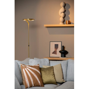 Lampa podłogowa z dotykowym ściemniaczem Celeste LED 174cm matowe złoto / mosiądz Lucide