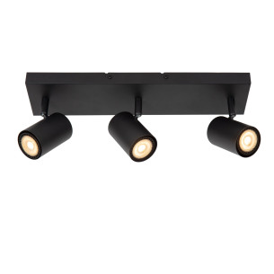 Lampa sufitowa 3 reflektory Amigo czarna Lucide