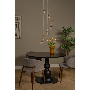 Lampa wisząca szklana 7 punktowa Berliane LED 2700K 39cm transparentna Lucide
