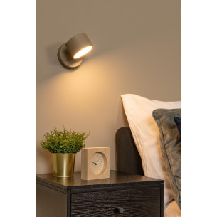 Kinkiet regulowany z włącznikiem Gian LED 2700K taupe Lucide