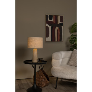 Lampa na stolik z trawertynu Nimue taupe Lucide