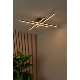 Plafon nowoczesny ze ściemniaczem Novak LED 2700K-4000K 80cm czarny Lucide