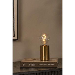 Lampa stołowa "żarówka" Vivo matowe złoto / mosiądz Lucide