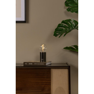 Lampa stołowa "żarówka" Vivo satynowy gun metal Lucide