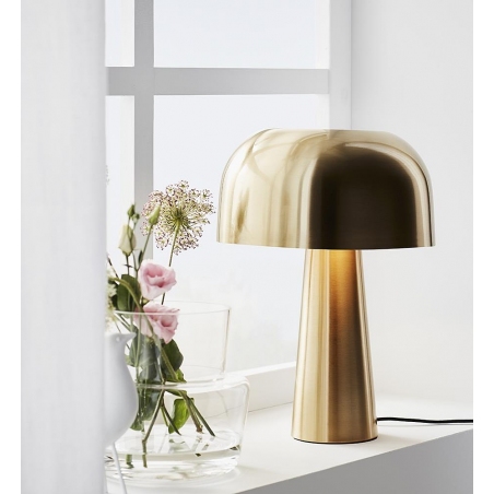 Stylowa Lampa stołowa Blanca Patyna Markslojd do salonu.