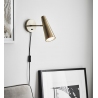 Peak old brass industrial wall lamp with arm Markslojd