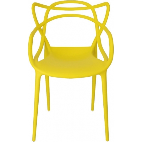Lexi yellow openwork modern chair D2.Design