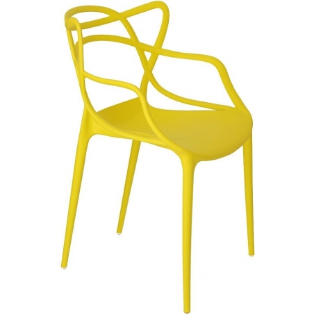 Lexi yellow openwork modern chair D2.Design