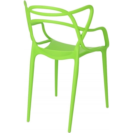 Designerskie Krzesło ażurowe Lexi zielone D2.Design do jadalni i salonu.