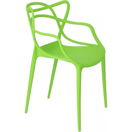 Lexi green openwork modern chair D2.Design