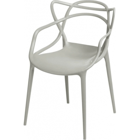 Lexi grey openwork modern chair D2.Design
