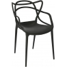 Designerskie Krzesło ażurowe Lexi czarne D2.Design do jadalni i salonu.