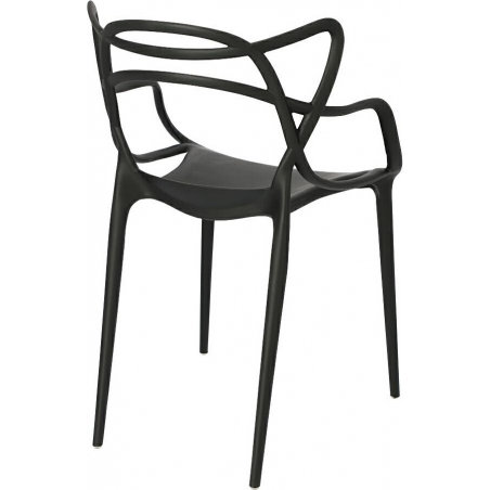 Lexi black openwork modern chair D2.Design