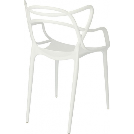 Designerskie Krzesło ażurowe Lexi białe D2.Design do jadalni i salonu.