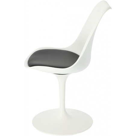Tulip Basic white&amp;black polypropylene chair D2.Design