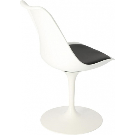 Tulip Basic white&amp;black polypropylene chair D2.Design
