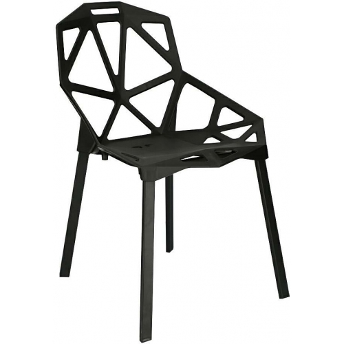 Gap PP black plastic designer chair Simplet