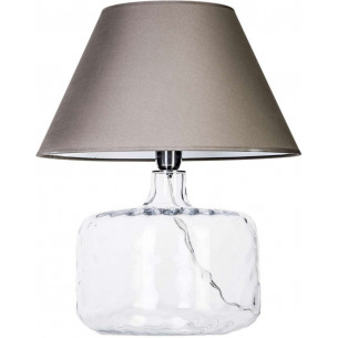 Paris grey glass table lamp 4Concepts