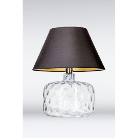 Stylowa Lampa stołowa szklana Paris Czarna 4Concepts do salonu.