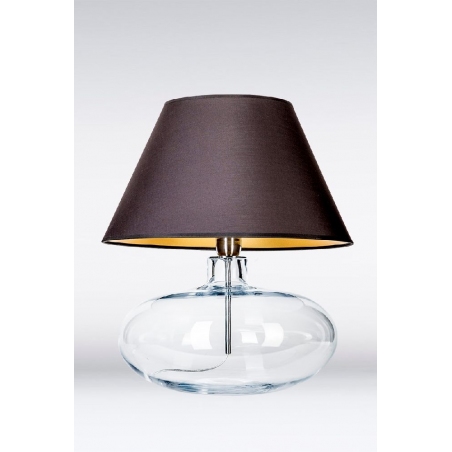 Stylowa Lampa stołowa szklana Stockholm Czarna 4Concepts do sypialni.